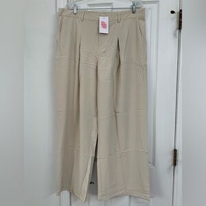 NWT Ladies Beige Wide-Leg Pants 2XL